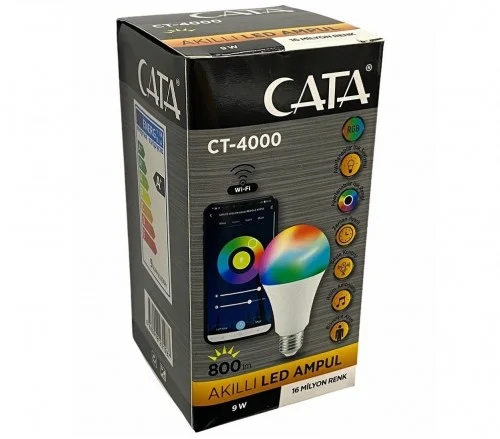 Cata Ct-4000 9W Akıllı RGB Ampul