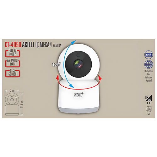 Cata Ct-4050 Akıllı IP Kamera