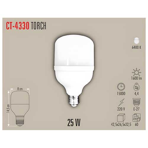 Cata Ct-4330 25W Torch Led Ampul (Beyaz)