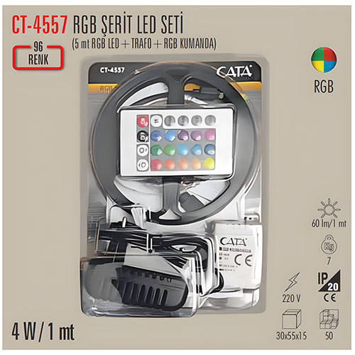 Cata Ct-4557 RGB Şerit Led Seti