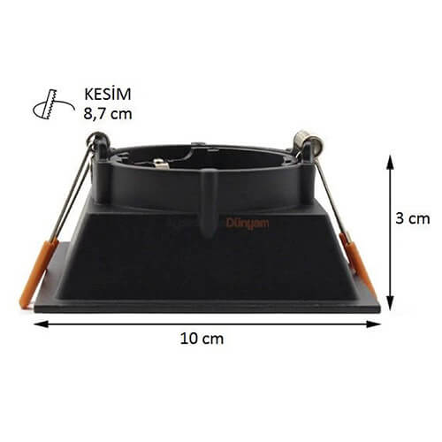 Cata Ct-5004 Puma Kare Spot Siyah Kasa