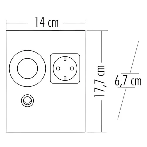 Cata CT-5109 2W Tezgah Altı Priz Günışığı Cata CT-5109 2W Tezgah Altı Priz Günışığı