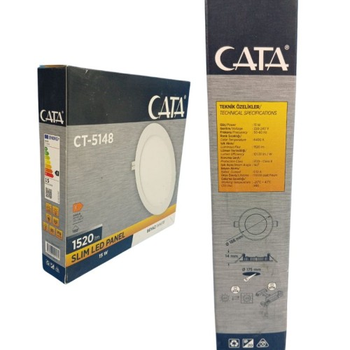 Cata Ct-5148 Eco 15W Panel Led Armatür / Beyaz Cata Ct-5148 Eco 15W Panel Led Armatür / Beyaz