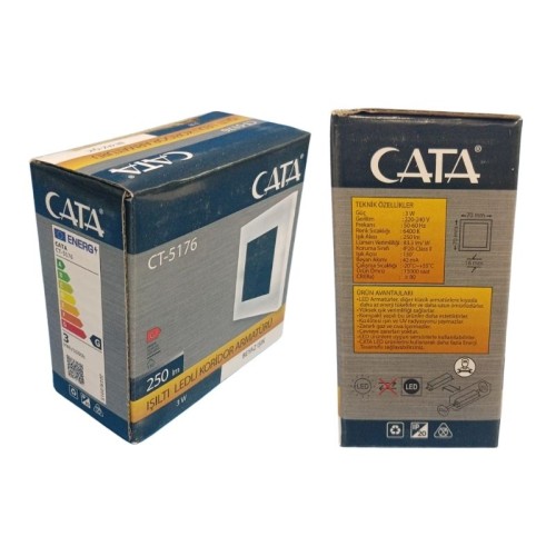 Cata Ct-5176 3 Ledli Koridor Armatürü / Beyaz Cata Ct-5176 3 Ledli Koridor Armatürü / Beyaz