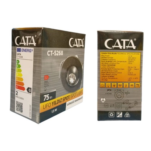 Cata Ct-5268 Yıldız Spot Hareketli / Günışığı Cata Ct-5268 Yıldız Spot Hareketli / Günışığı