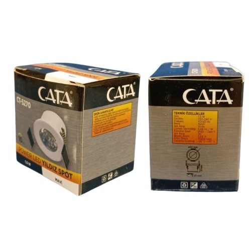 Cata Ct-5270 Yıldız Spot Power Ledli / Mavi