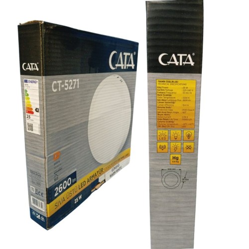 Cata Ct-5271 25W Damla Led Panel Armatür / Günışığı Cata Ct-5271 25W Damla Led Panel Armatür / Günışığı