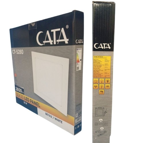 Cata Ct-5280 30*30 cm Panel Led Armatür / Beyaz Cata Ct-5280 30*30 cm Panel Led Armatür / Beyaz