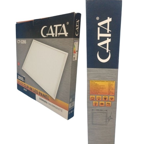 Cata Ct-5286 30*30 cm Clip-in Led Panel Armatür - Günışığı Cata Ct-5286 30*30 cm Clip-in Led Panel Armatür - Günışığı