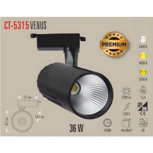 Cata Ct-5315 36W Venüs Ray Spot Armatür / Günışığı