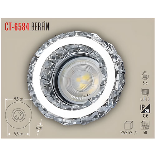 Cata Ct-6584 Kristal Cam Spot Cata Ct-6584 Kristal Cam Spot