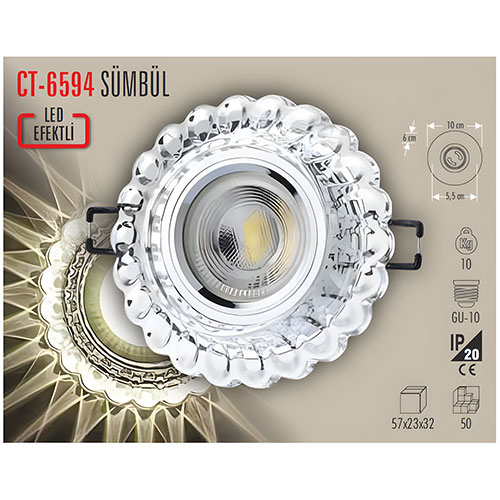 Cata Ct-6594 Kristal Spot Cata Ct-6594 Kristal Spot