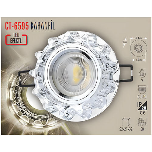 Cata Ct-6595 Kristal Spot Cata Ct-6595 Kristal Spot