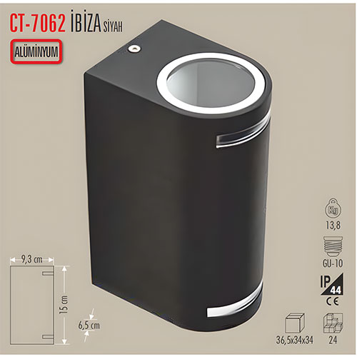 Cata Ct-7062 İbiza Bahçe Armatürü - Görsel 3