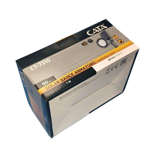Cata Ct-7310 Solar Bahçe Armatürü 7W / Beyaz Cata Ct-7310 Solar Bahçe Armatürü 7W / Beyaz
