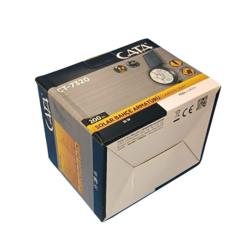 Cata Ct-7320 Solar Bahçe Armatürü 18W Yeşil