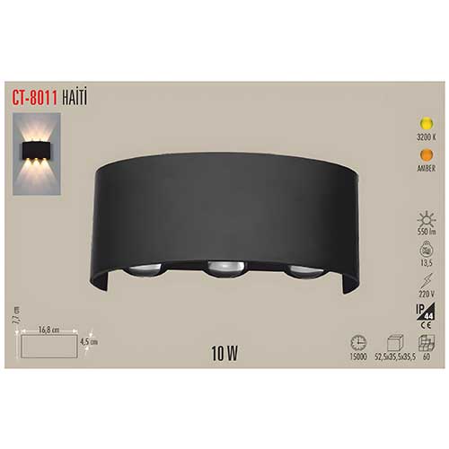 Cata Ct-8011 10W Haiti Led Aplik Dış Mekan Günışığı Cata Ct-8011 10W Haiti Led Aplik Dış Mekan Günışığı