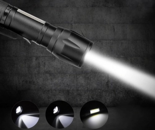 Cata Ct-8024 Police Şarjlı Ledli Cep El Feneri