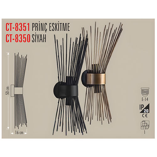 Cata Ct-8351 Dekoratif Aplik (Gold)