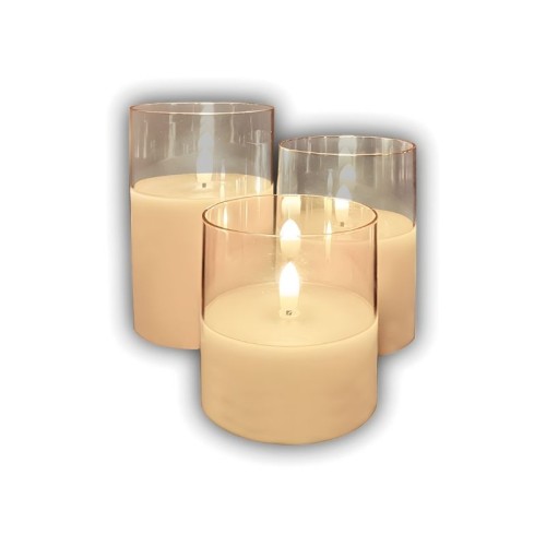 CATA - Cata Ct-8433 Prag 3 Lü Ledli Mum Set 