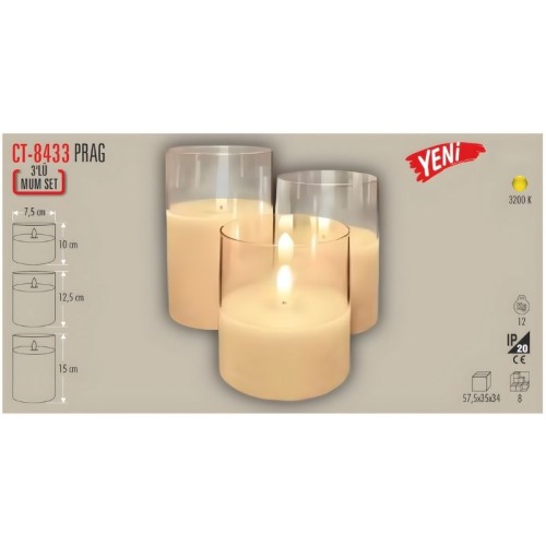 CT-8433 PRAG 3 LÜ MUM SET