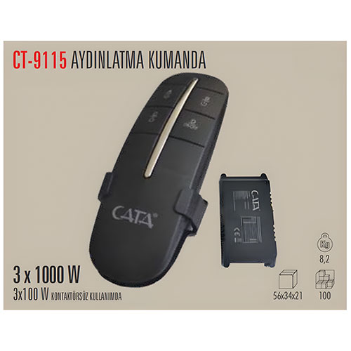 Cata Ct-9115 3 Lü Aydınlatma Kumandası Cata Ct-9115 3 Lü Aydınlatma Kumandası