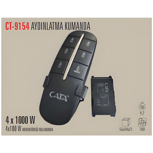 Cata Ct-9154 4 Lü Aydınlatma Kumandası