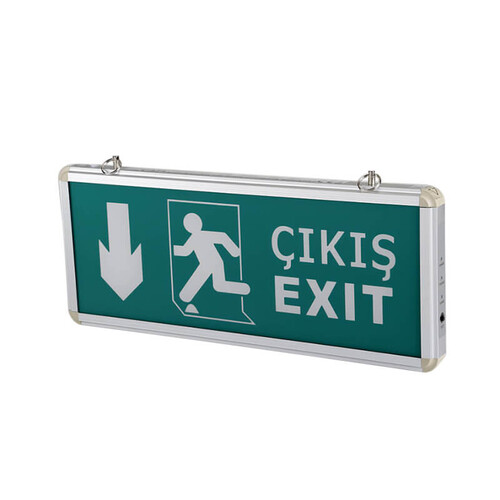 CATA - Cata Ct-9167 Exit Şarjlı Ledli Acil Çıkış Armatürü Aşağı Ok CATA - Cata Ct-9167 Exit Şarjlı Ledli Acil Çıkış Armatürü Aşağı Ok