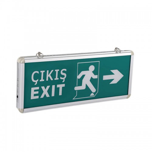 Cata Ct-9170 Exit Şarjlı Ledli Acil Çıkış Armatürü (Sağ-Sol) Yan Ok