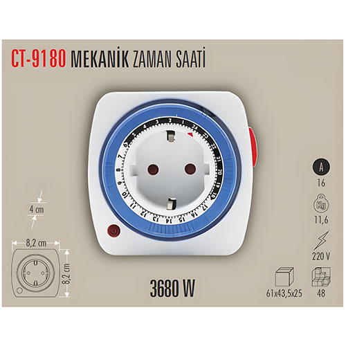 Cata Ct-9180 Mekanik Zaman Saati  Cata Ct-9180 Mekanik Zaman Saati