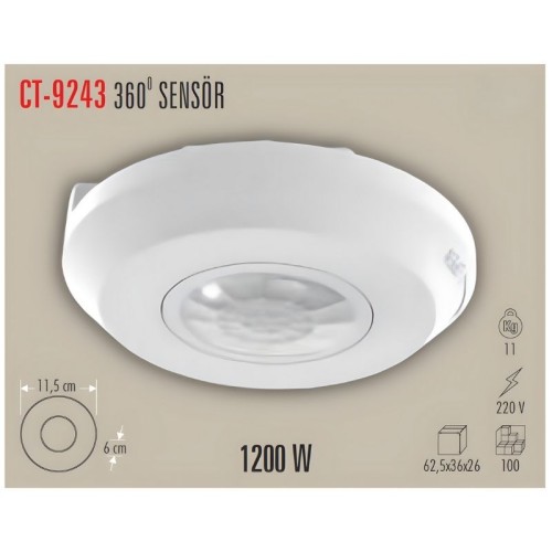 Cata Ct-9243 360 Derece Sensör Cata Ct-9243 360 Derece Sensör