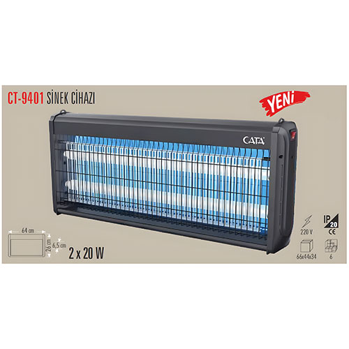 Cata Ct-9401 2*20 Balastlı Sinek Armatürü