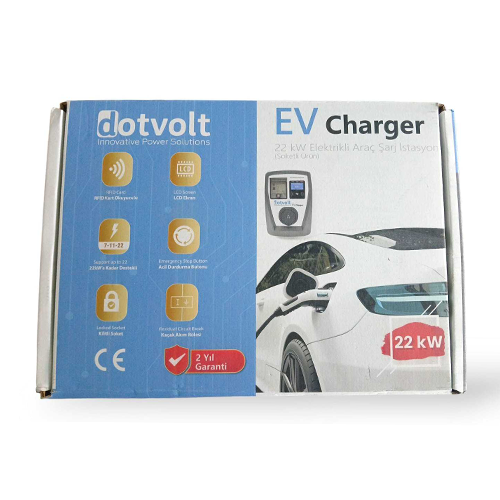 Dotvolt EV Charger 22KW - 3 Faz - AC - Araç Şarj İstasyonu Dotvolt EV Charger 22KW - 3 Faz - AC - Araç Şarj İstasyonu