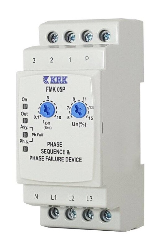KARACA - KRK Faz Sıralı İnce Tip Asimetrik Motor Koruma Rölesi