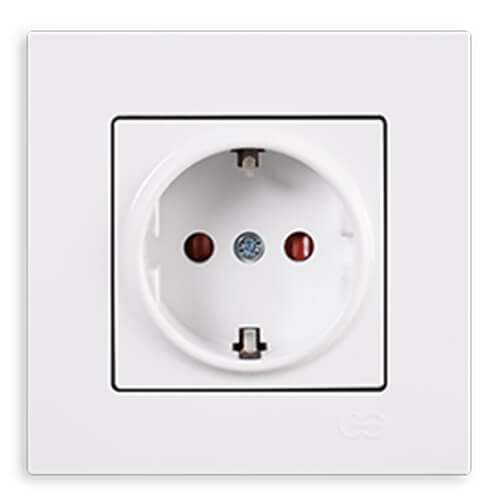 GÜNSAN - Günsan Eqona Fildişi Çocuk Korumalı Topraklı Priz - Çerçevesiz GÜNSAN - Günsan Eqona Fildişi Çocuk Korumalı Topraklı Priz - Çerçevesiz