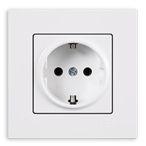 GÜNSAN - Günsan Eqona Fildişi Topraklı Priz - Çerçevesiz GÜNSAN - Günsan Eqona Fildişi Topraklı Priz - Çerçevesiz