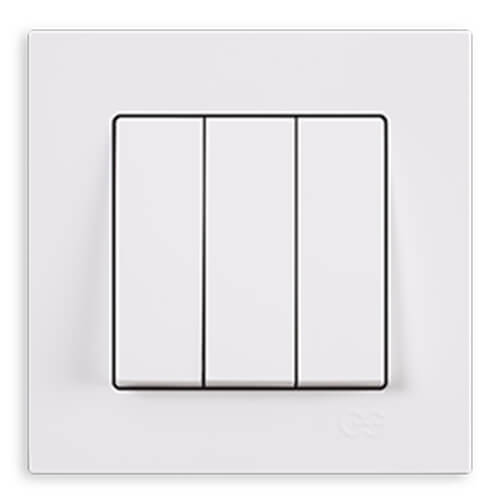 GÜNSAN - Günsan Eqona Fildişi Üçlü Anahtar - Çerçevesiz