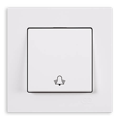 GÜNSAN - Günsan Eqona Fildişi Zil Butonu - Çerçevesiz