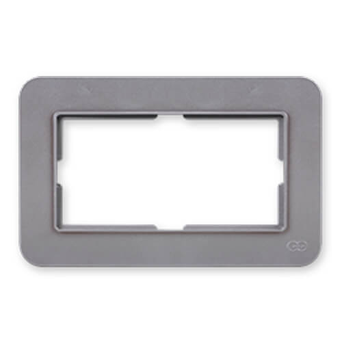 GÜNSAN - Günsan Radius Gümüş İkili Priz Çerçeve