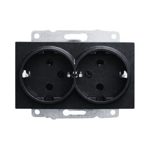 OVIVO - Ovivo Siyah İkili Topraklı Priz