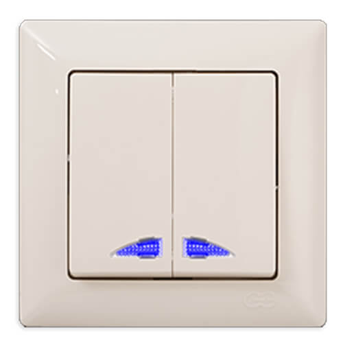 GÜNSAN - Günsan Visage Krem Işıklı Komitatör (İkili Anahtar) - Çerçevesiz