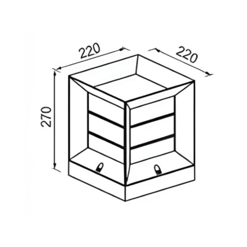 Zerpa Izgara Küp Armatür Set Üstü Siyah