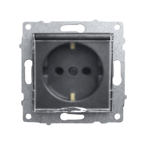 OVIVO - Ovivo Siyah Kapaklı Topraklı Priz