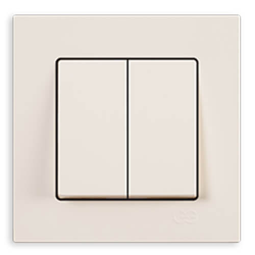 GÜNSAN - Günsan Eqona Krem Komitatör (İkili Anahtar) - Çerçevesiz