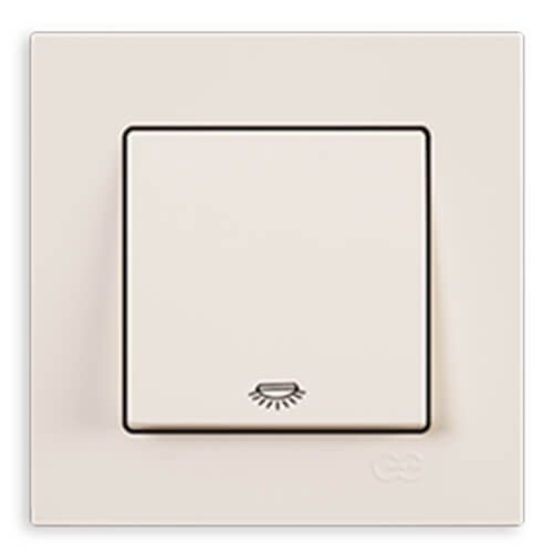 GÜNSAN - Günsan Eqona Krem Light Anahtar - Çerçevesiz
