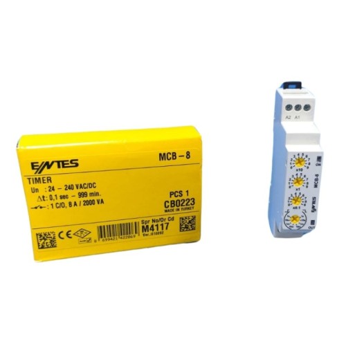 Entes MCB-8 Zaman Rölesi Entes MCB-8 Zaman Rölesi