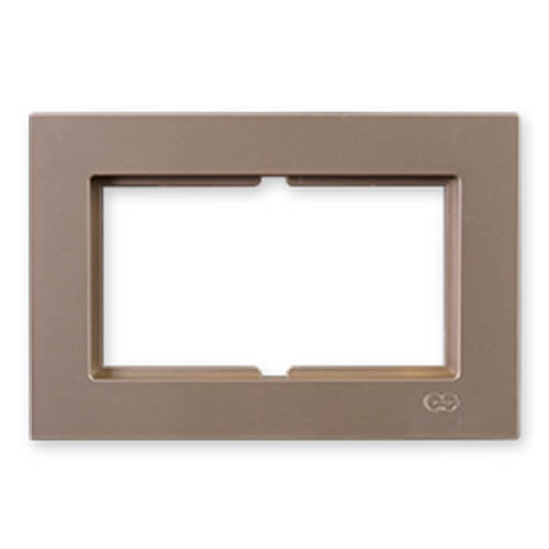 GÜNSAN - Günsan Eqona Metalik Bej İkili Priz Çerçeve