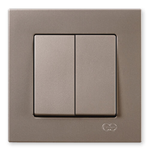 GÜNSAN - Günsan Eqona Metalik Bej Komitatör (İkili Anahtar) - Çerçevesiz