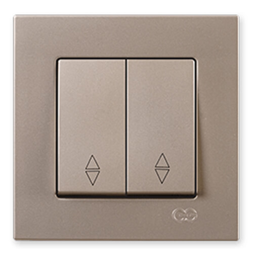 GÜNSAN - Günsan Metalik Bej Komitatör (İkili Anahtar) Vavien - Çerçevesiz