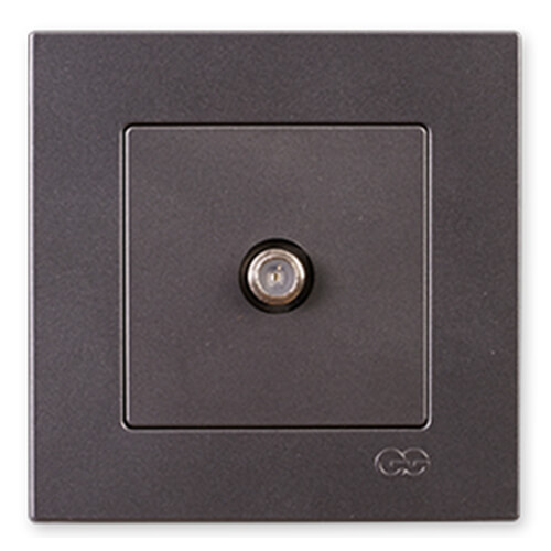 GÜNSAN - Günsan Eqona Metalik Füme F Konnektör - Çerçevesiz